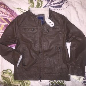 Lucky Brand Faux Leather Jacket. Boys size S